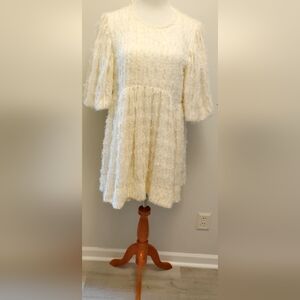 Amable By Mable Babydoll Texture Dress